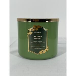 NEW Bath & Body Holiday Scented 3-Wick Autumn Woods